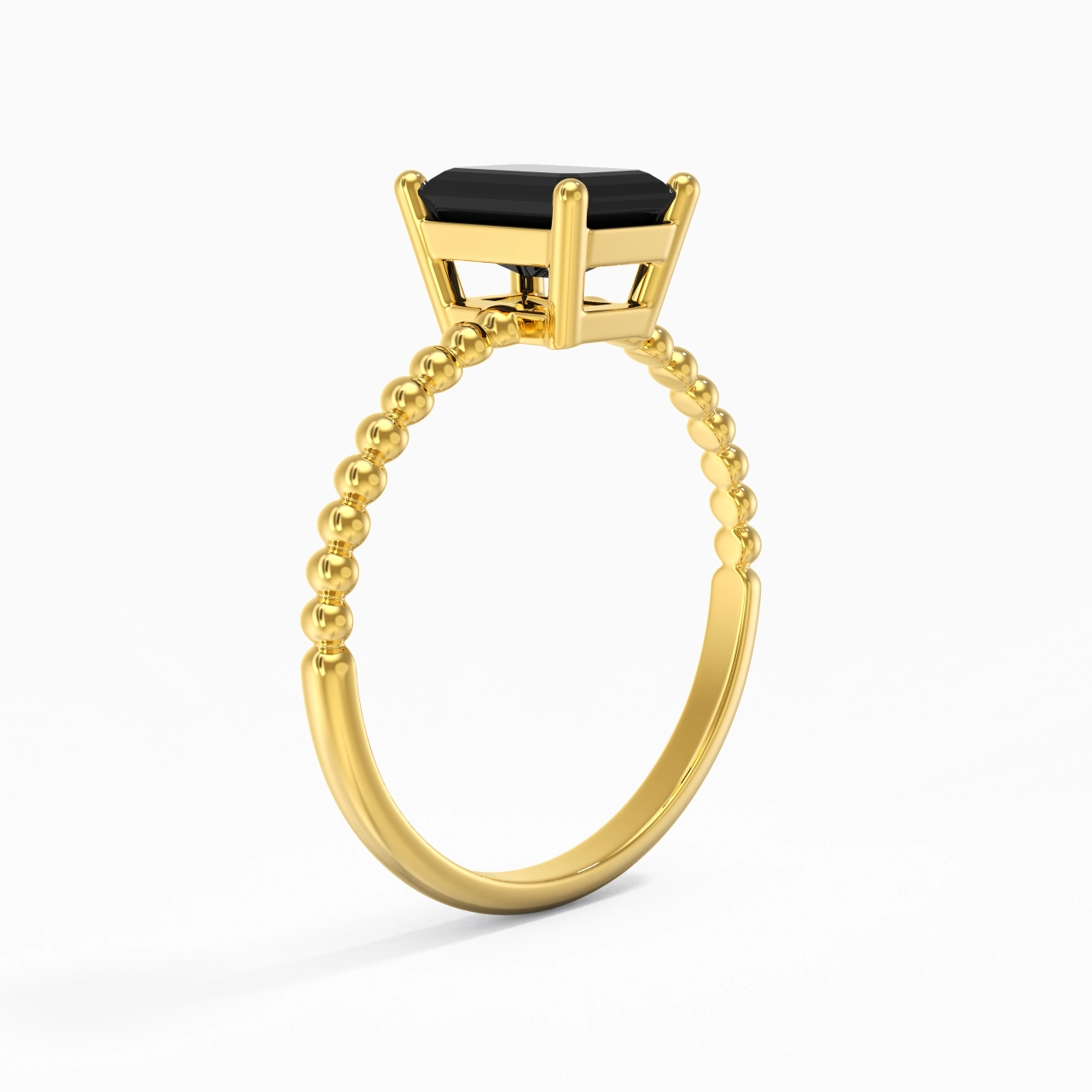 1.00ct Zircon cubique Bague de fiançailles Argent sterling 925