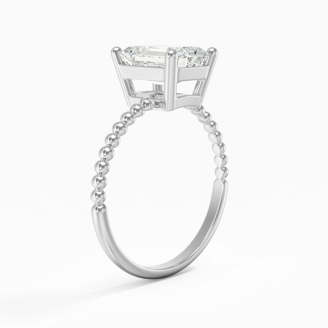 2.00ct Moissanite Bague de fiançailles Platine