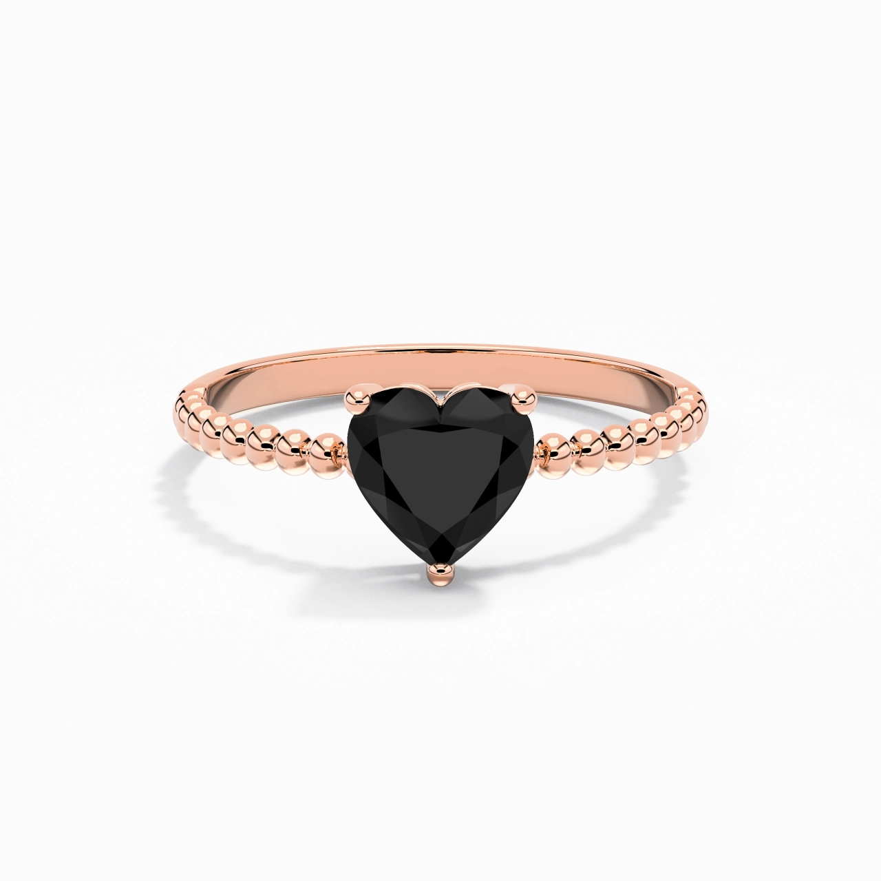 1.00ct Zircon cubique Bague de fiançailles Argent sterling 925