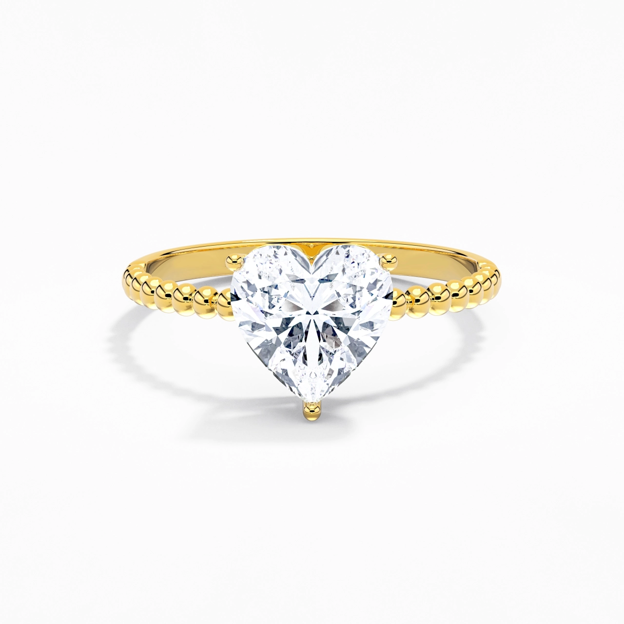 2.00ct Moissanite Engagement Ring 14K Gold