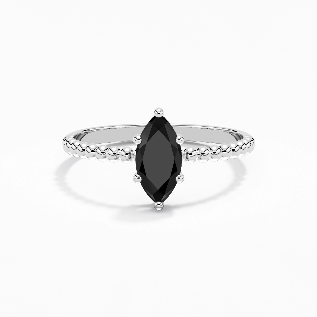0.80ct Zircon cubique Bague de fiançailles Argent sterling 925