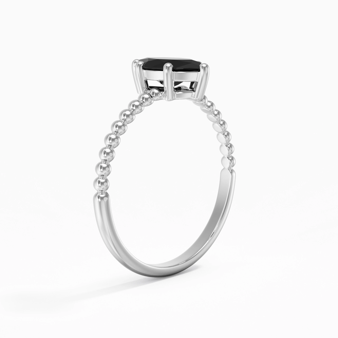 0.80ct Zircon cubique Bague de fiançailles Argent sterling 925
