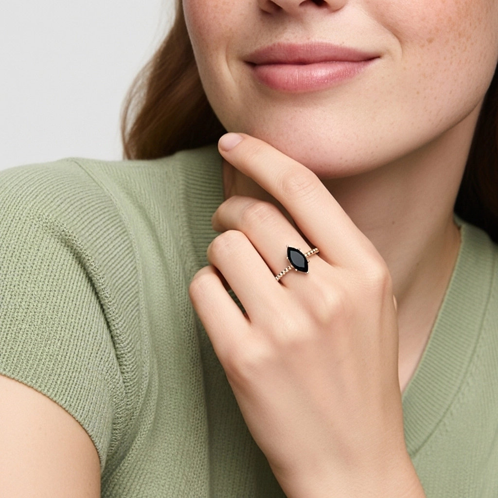 1.00ct Circonio cúbico Anillo de Compromiso Plata esterlina 925