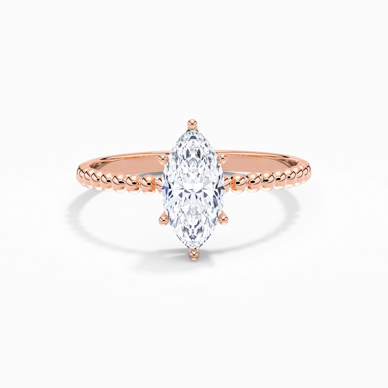 1.00ct Moissanite Bague de fiançailles Argent sterling 925
