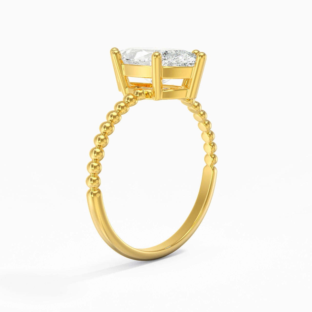 2.00ct Moissanite Bague de fiançailles Or 14 carats