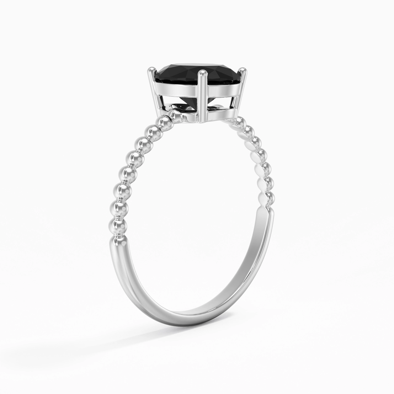 1.50ct Zircon cubique Bague de fiançailles Argent sterling 925