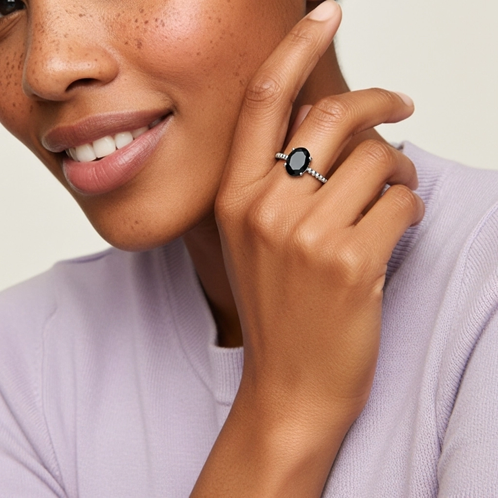 1.00ct Cubic Zirconia Engagement Ring 925 Sterling Silver