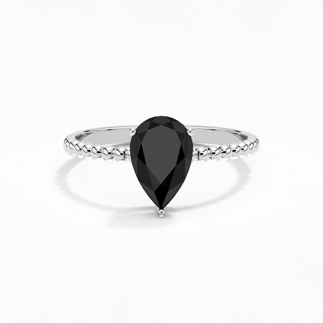 1.50ct Zircon cubique Bague de fiançailles Argent sterling 925
