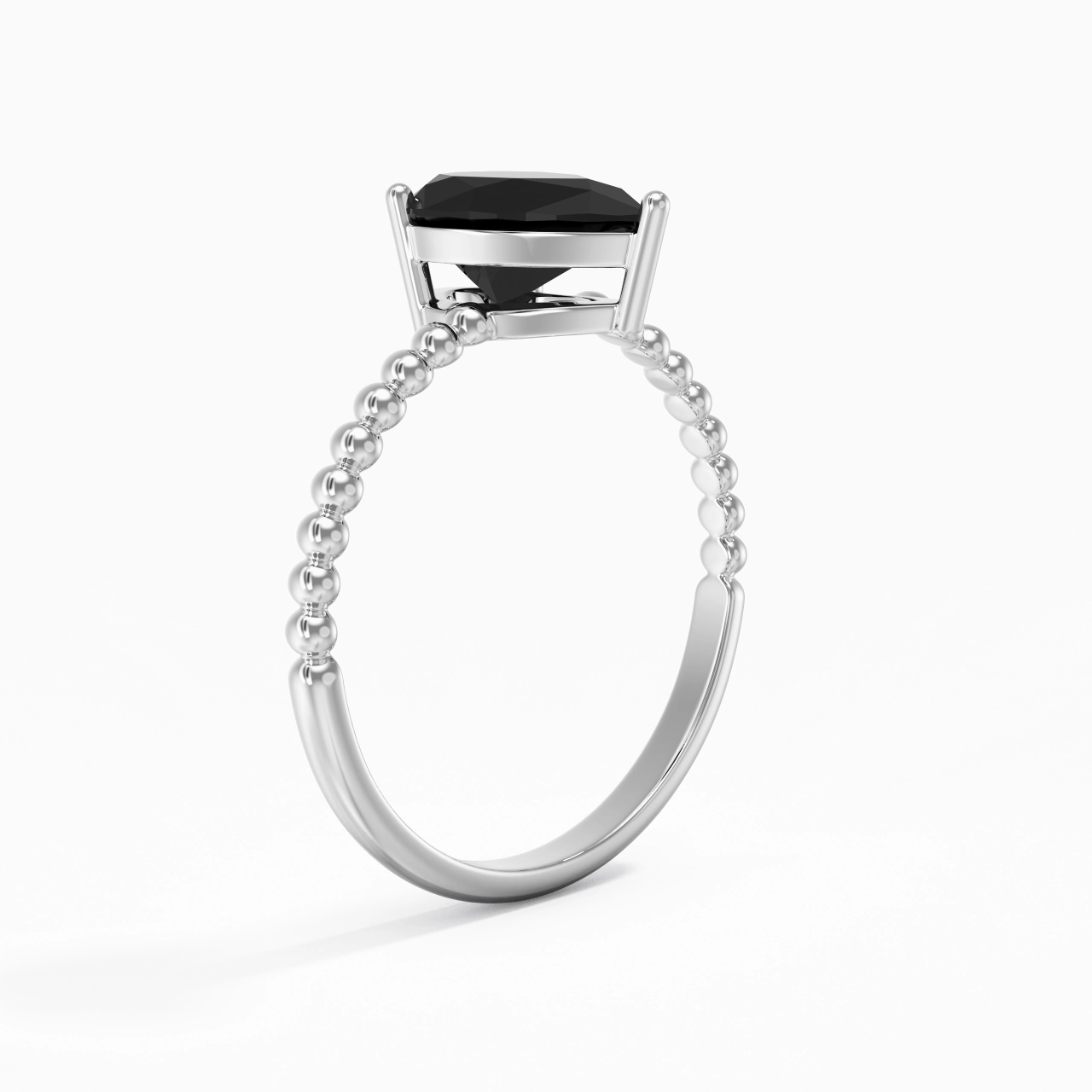 1.50ct Zircon cubique Bague de fiançailles Argent sterling 925