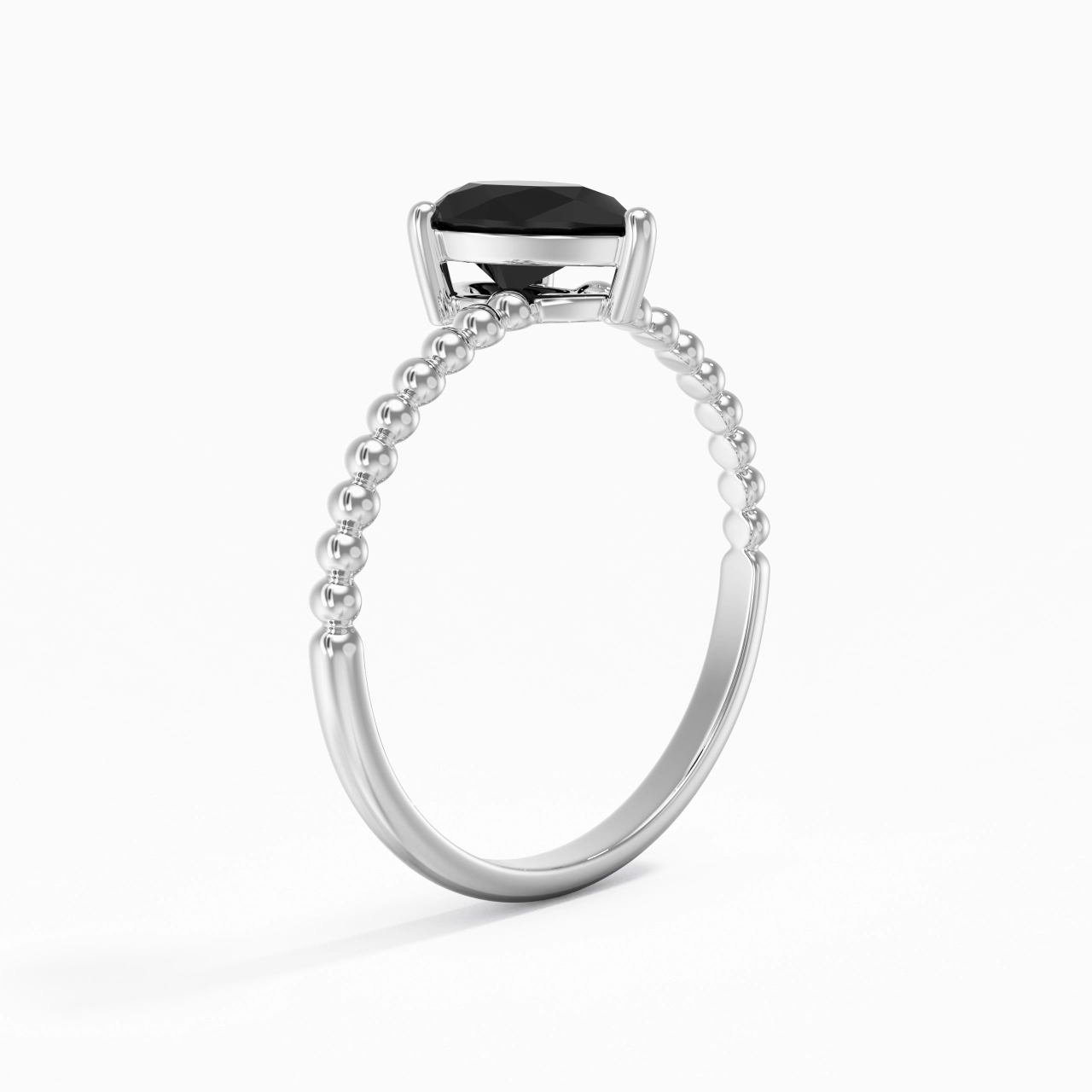 1.00ct Zircon cubique Bague de fiançailles Argent sterling 925