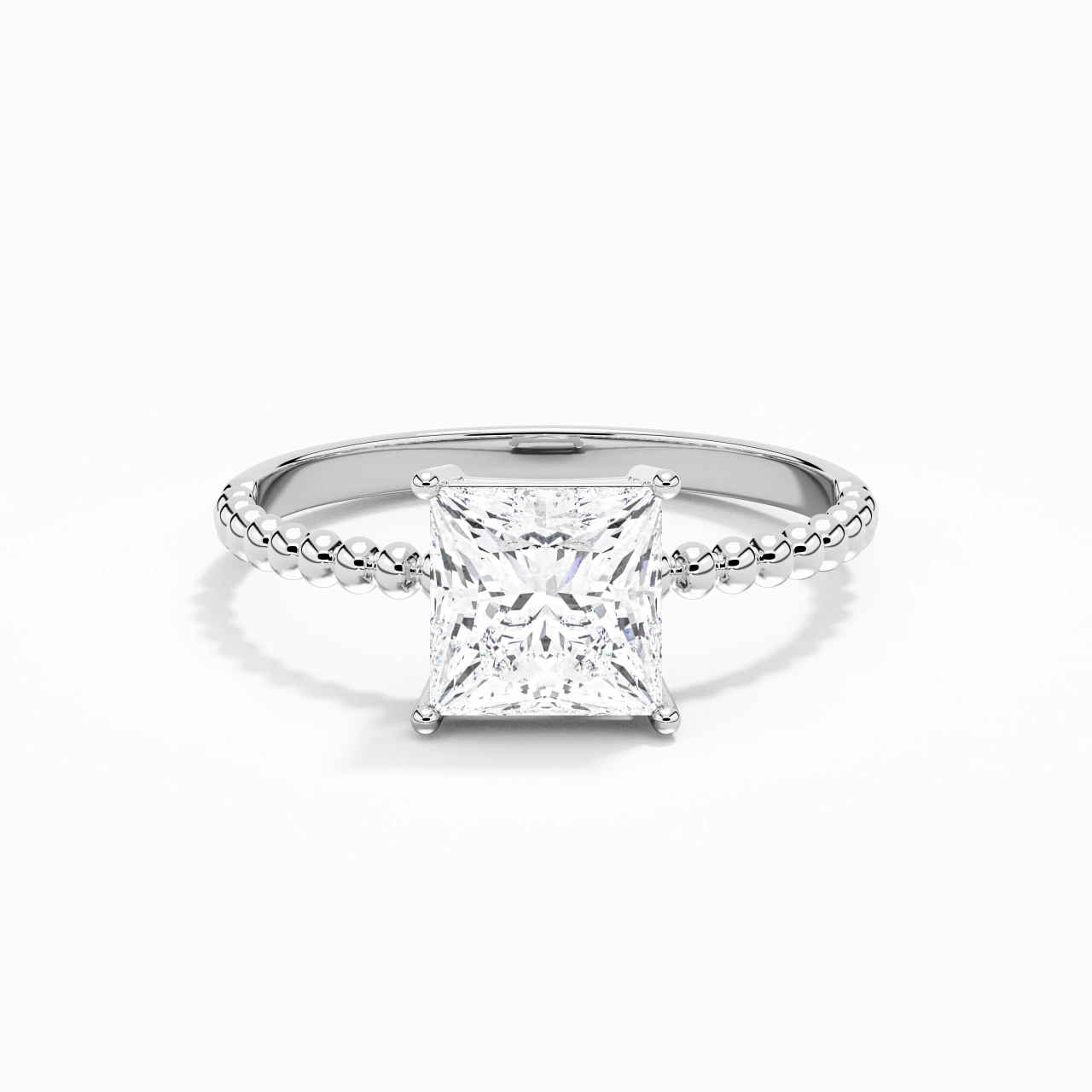 1.50ct Moissanite Engagement Ring Platinum