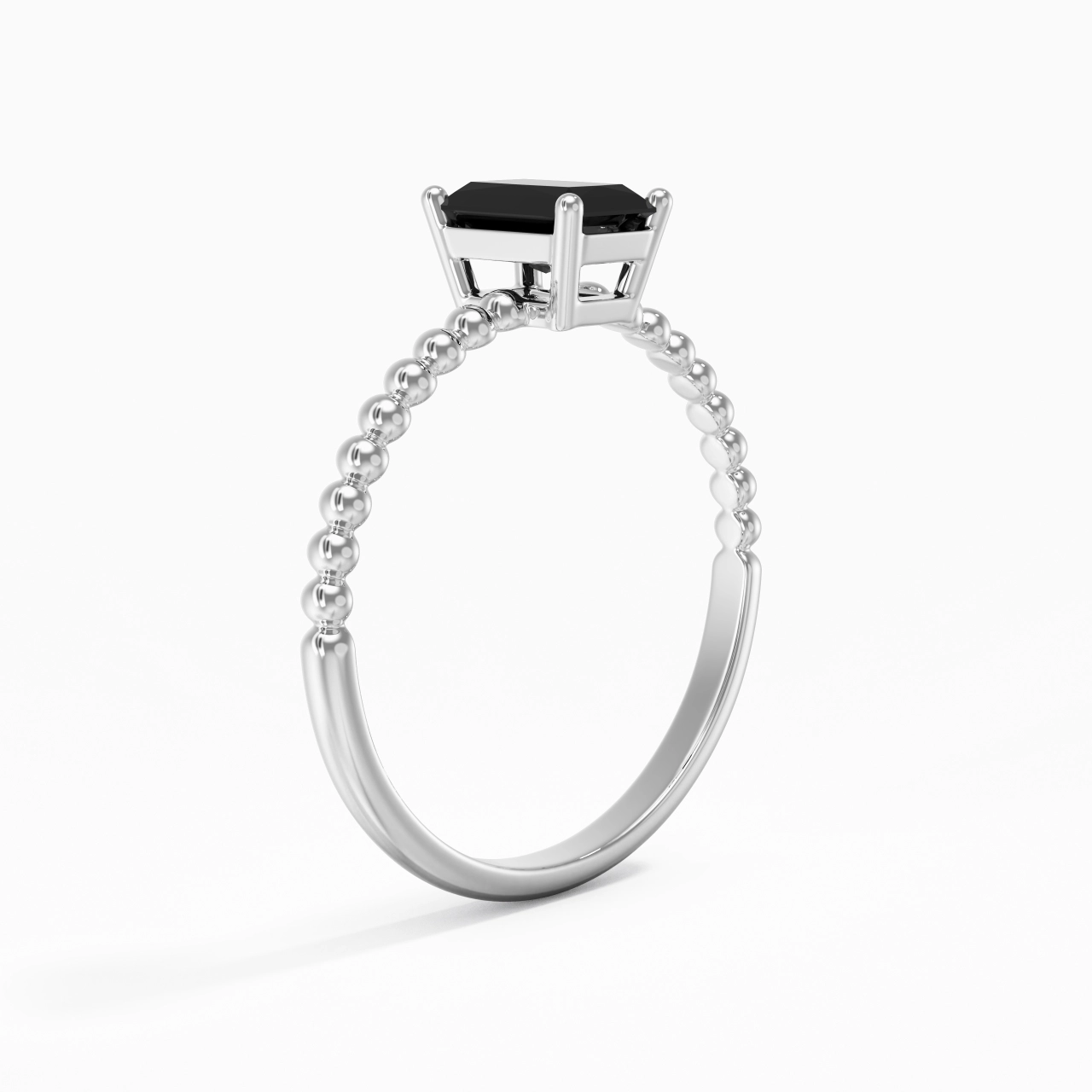 0.80ct Zircon cubique Bague de fiançailles Argent sterling 925