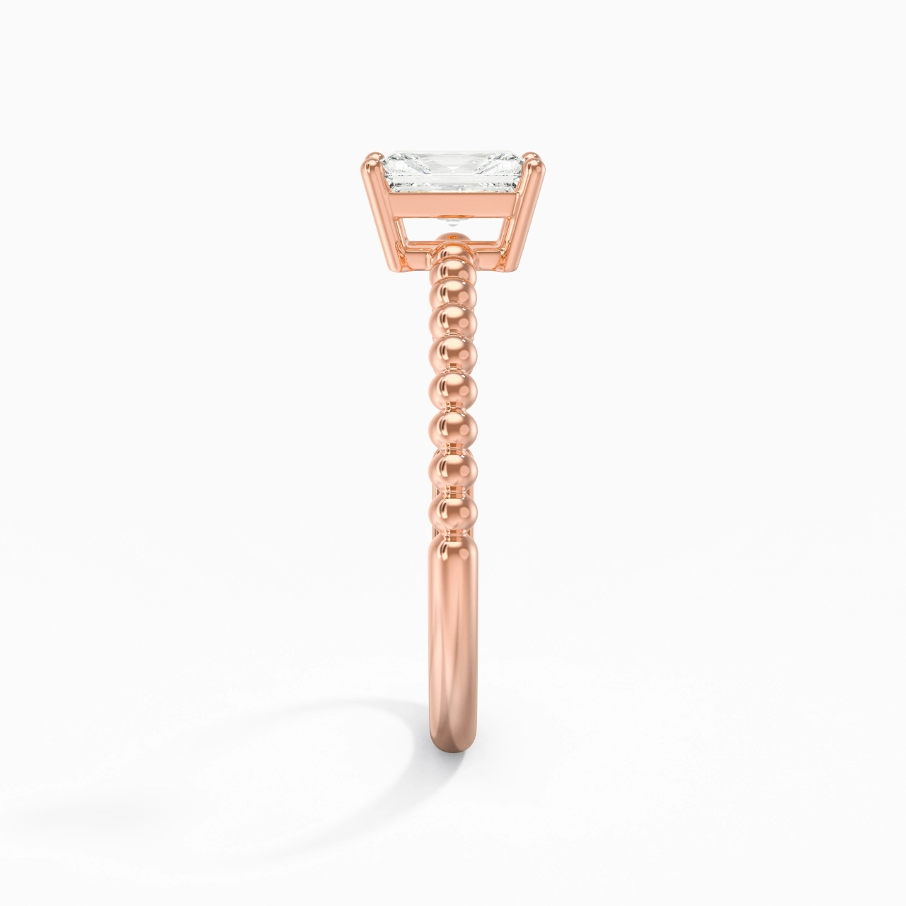 0.80ct Moissanite Engagement Ring 925 Sterling Silver