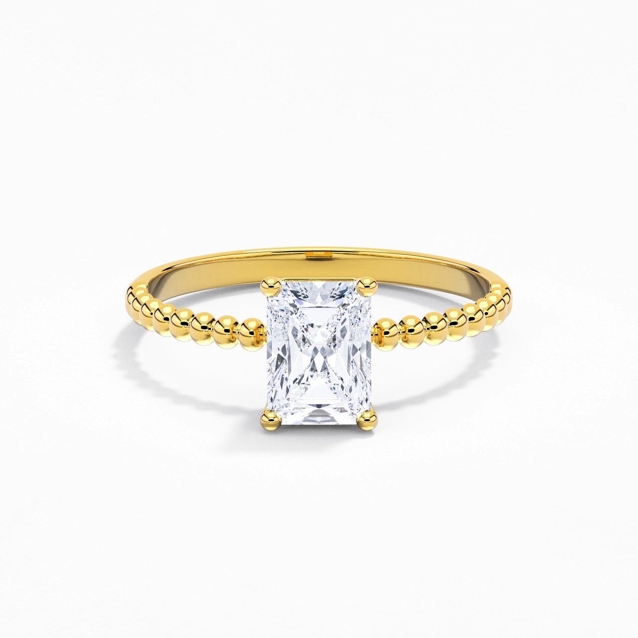 1.00ct Moissanite Bague de fiançailles Or 14 carats