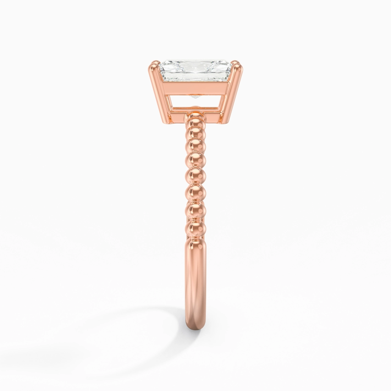 1.00ct Moissanite Engagement Ring 925 Sterling Silver