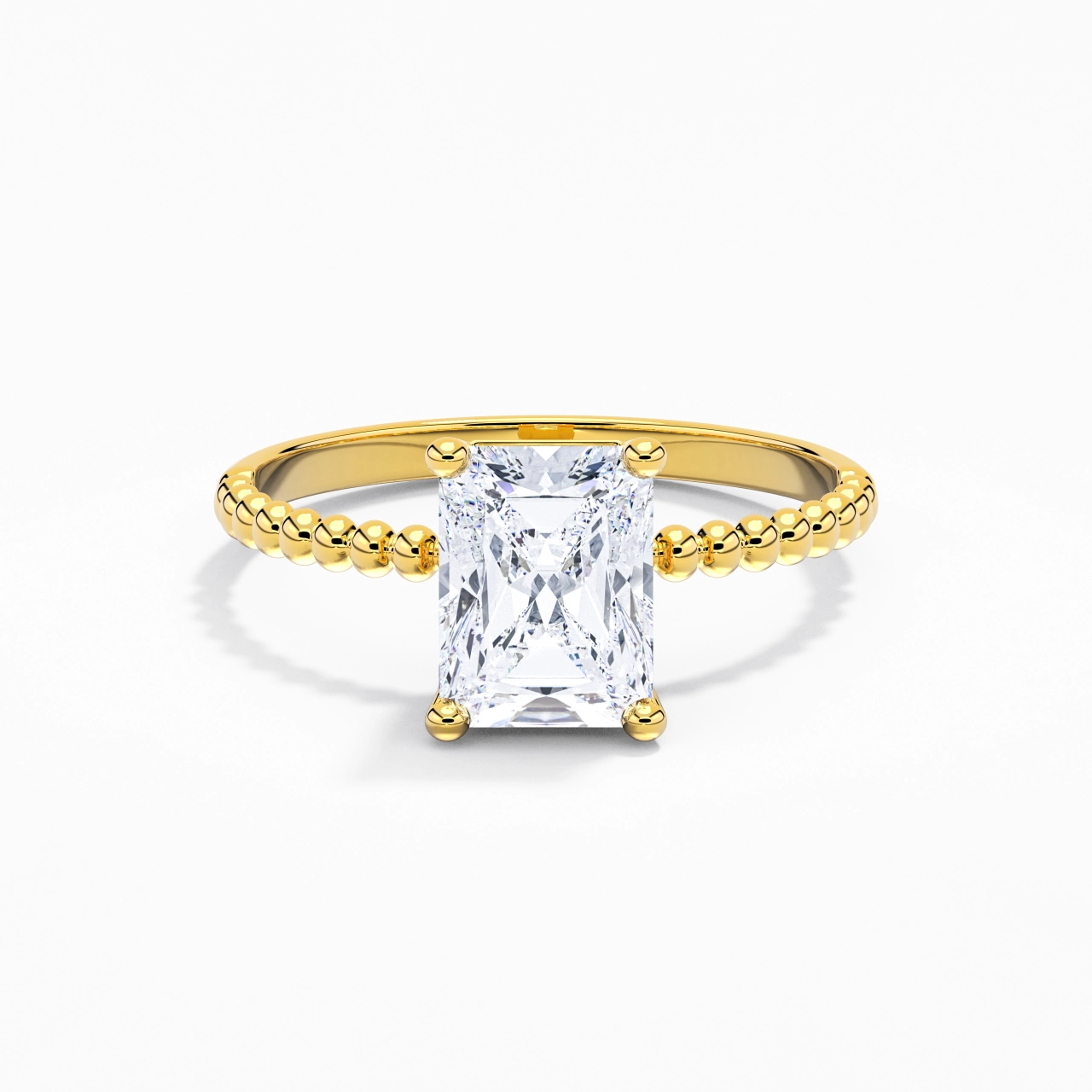2.00ct Moissanite Bague de fiançailles Or 14 carats
