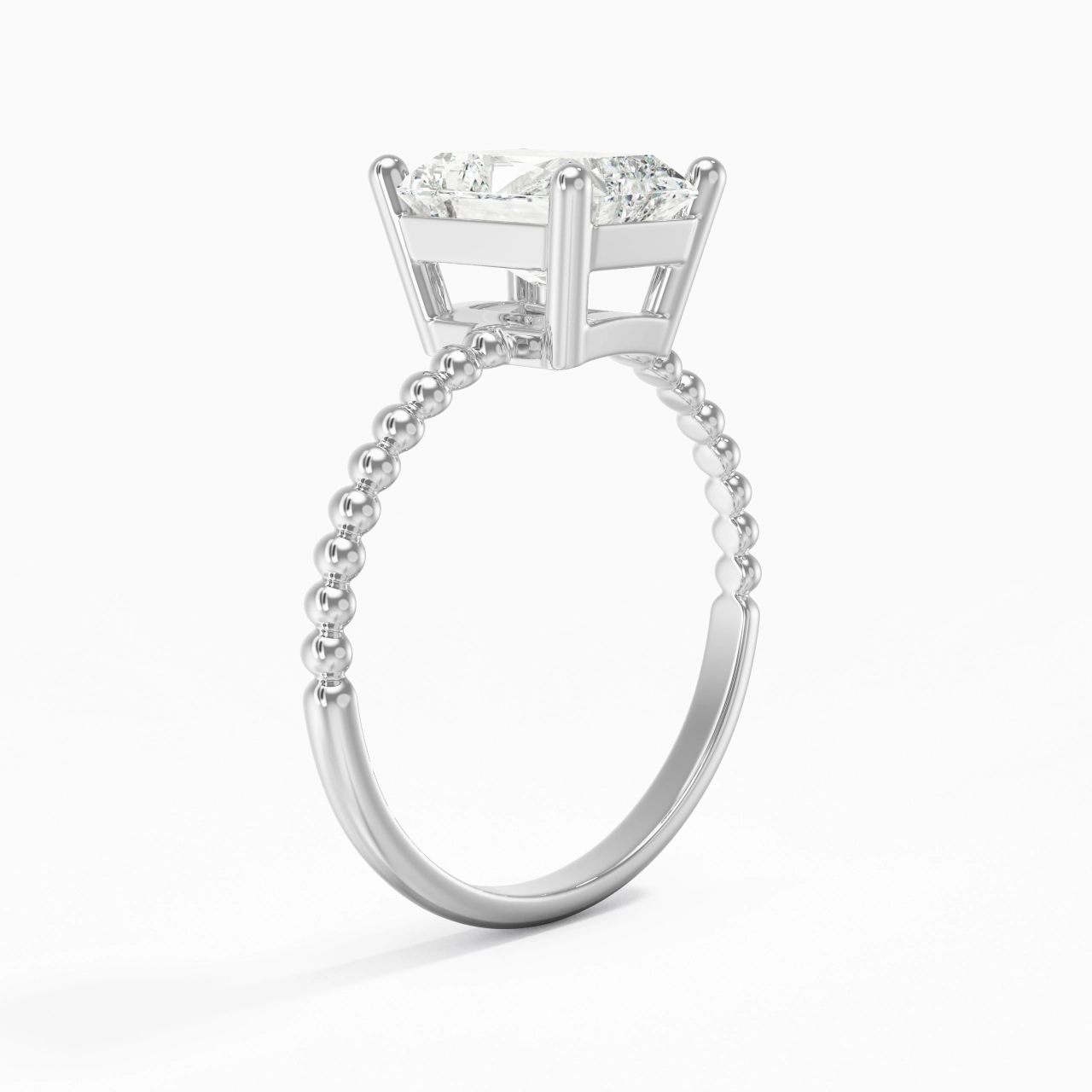 2.00ct Moissanite Bague de fiançailles Platine