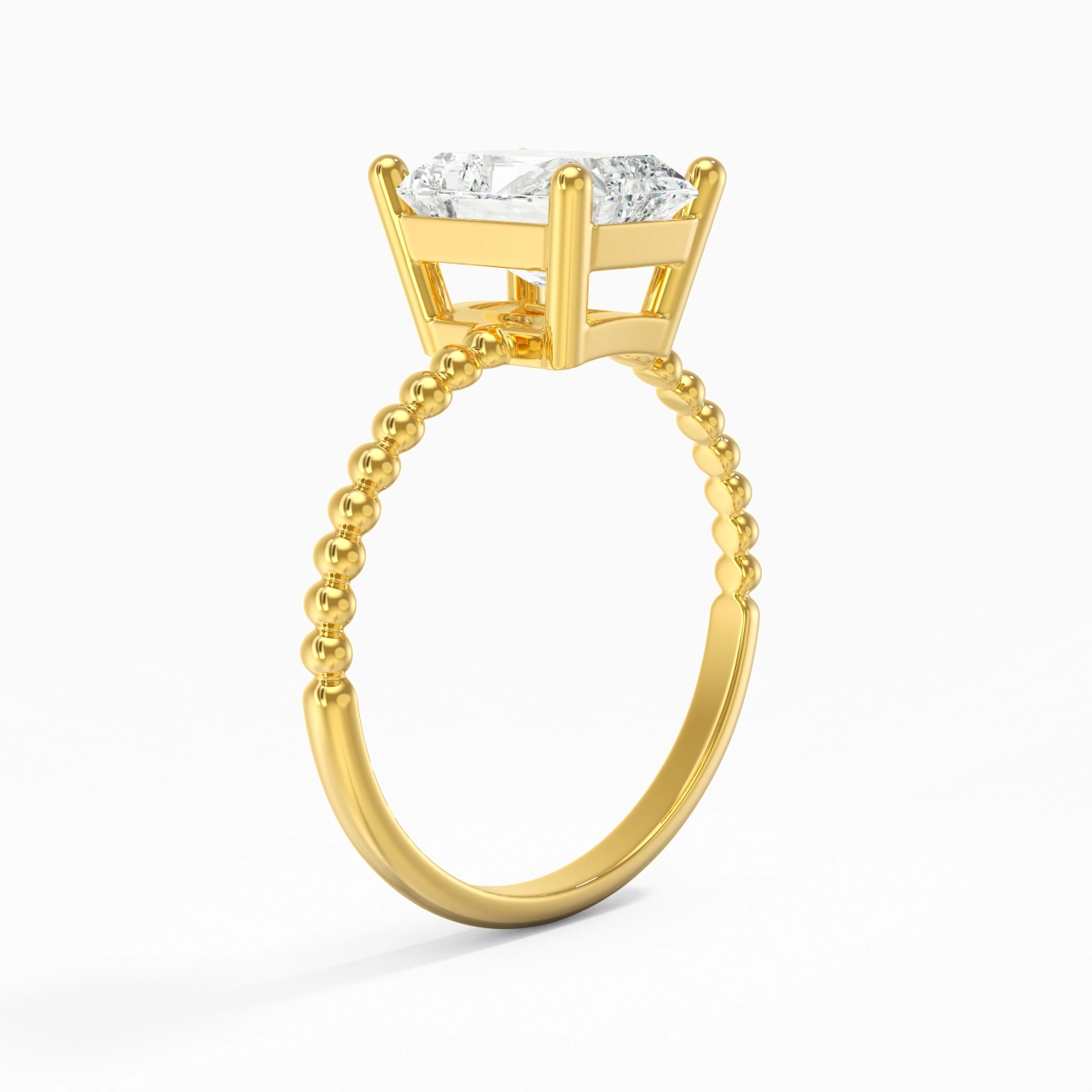 2.00ct Moissanite Bague de fiançailles Or 14 carats