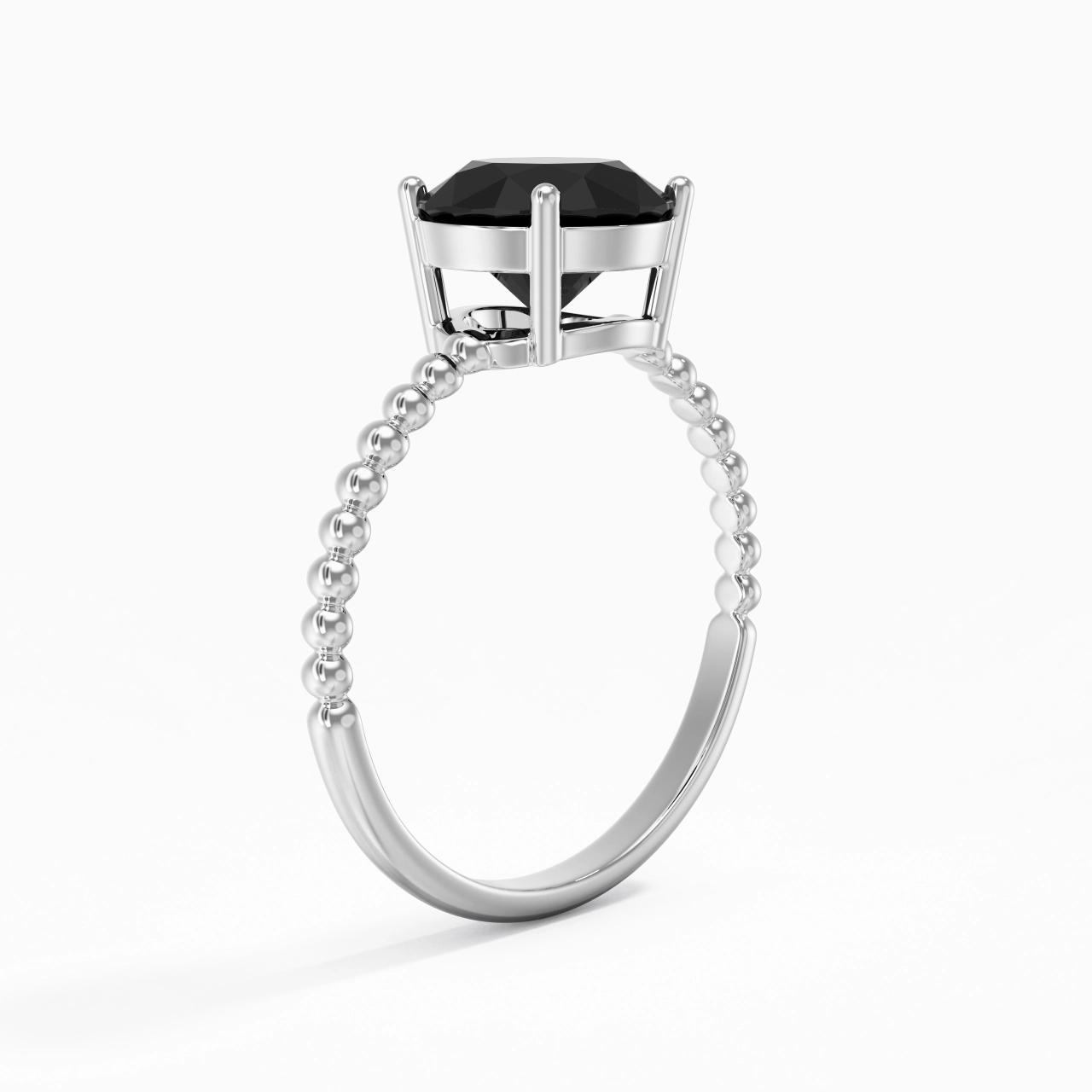 1.50ct Zircon cubique Bague de fiançailles Argent sterling 925