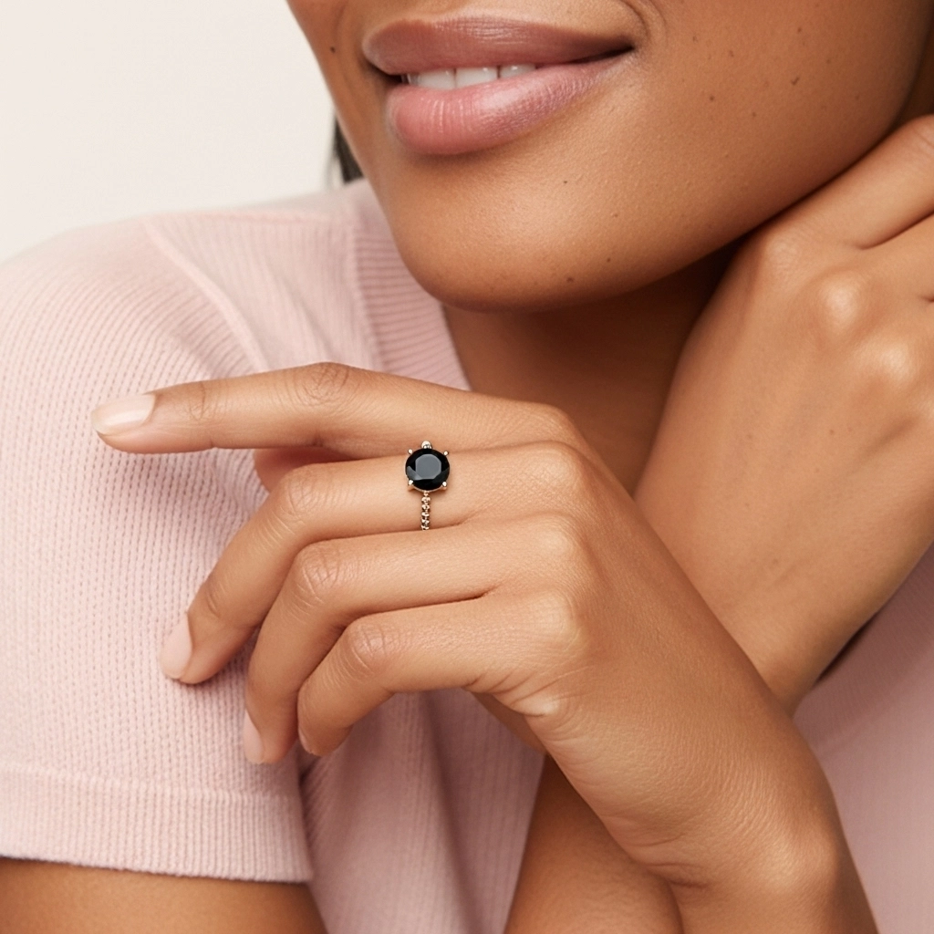 1.00ct Cubic Zirconia Engagement Ring 925 Sterling Silver