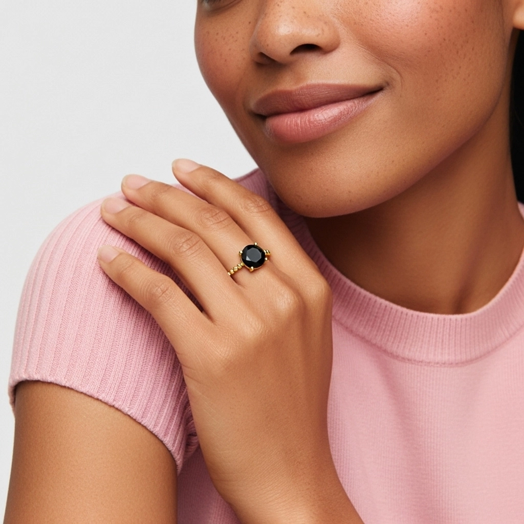 1.00ct Circonio cúbico Anillo de Compromiso Plata esterlina 925