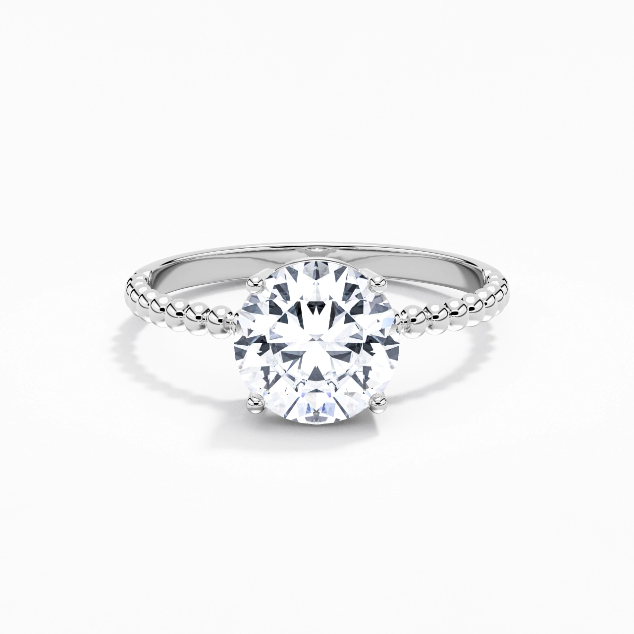 2.00ct Moissanite Engagement Ring 925 Sterling Silver