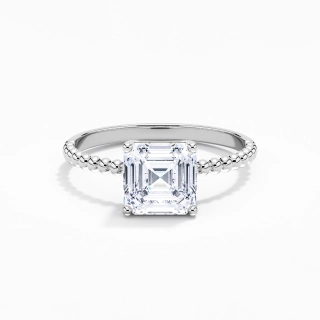 2.00ct Moissanite Bague de fiançailles Or blanc 14 carats