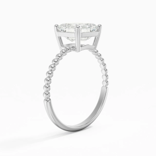 2.00ct Moissanite Bague de fiançailles Or blanc 14 carats