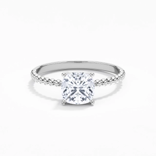 1.50ct Moissanite Bague de fiançailles Or blanc 14 carats