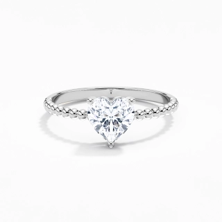 1.00ct Moissanite Bague de fiançailles Argent sterling 925