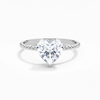 2.00ct Moissanite Bague de fiançailles Platine