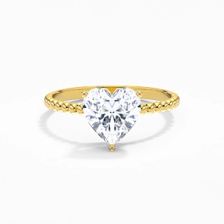 2.00ct Moissanite Engagement Ring 14K Gold