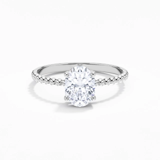 1.00ct Moissanite Engagement Ring Platinum