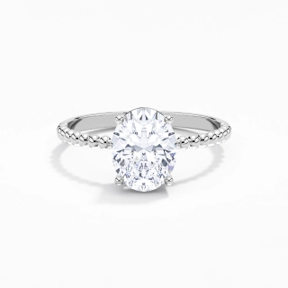 2.00ct Moissanite Engagement Ring 925 Sterling Silver