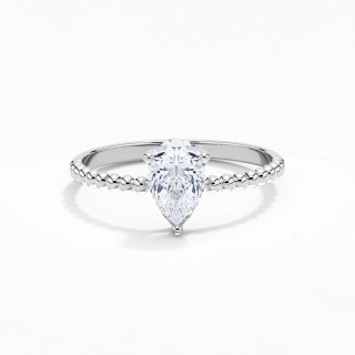 1.00ct Moissanite Engagement Ring Platinum