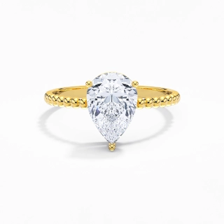 2.00ct Moissanite Engagement Ring 14K Gold