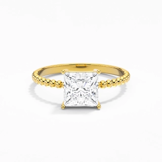 1.50ct Moissanite Engagement Ring 18K Gold