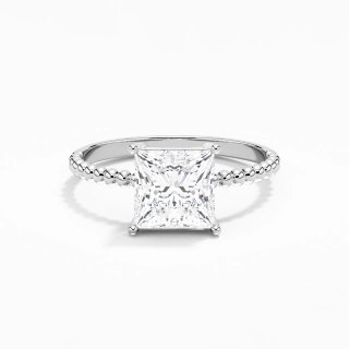 2.00ct Moissanite Engagement Ring 14K White Gold