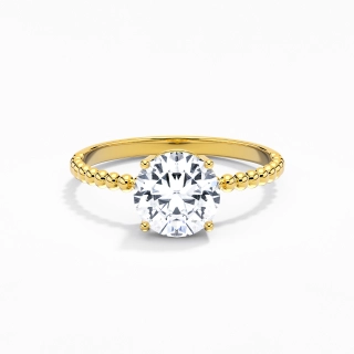 1.50ct Moissanite Engagement Ring 18K Gold