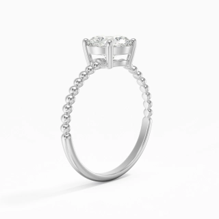 1.00ct Moissanite Bague de fiançailles Platine