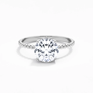 2.00ct Moissanite Engagement Ring 925 Sterling Silver