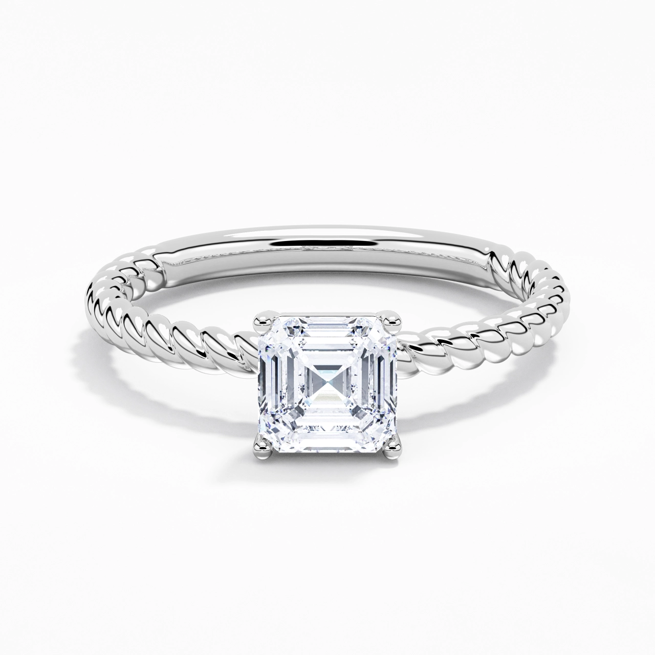 1.50ct Moissanite Engagement Ring 925 Sterling Silver