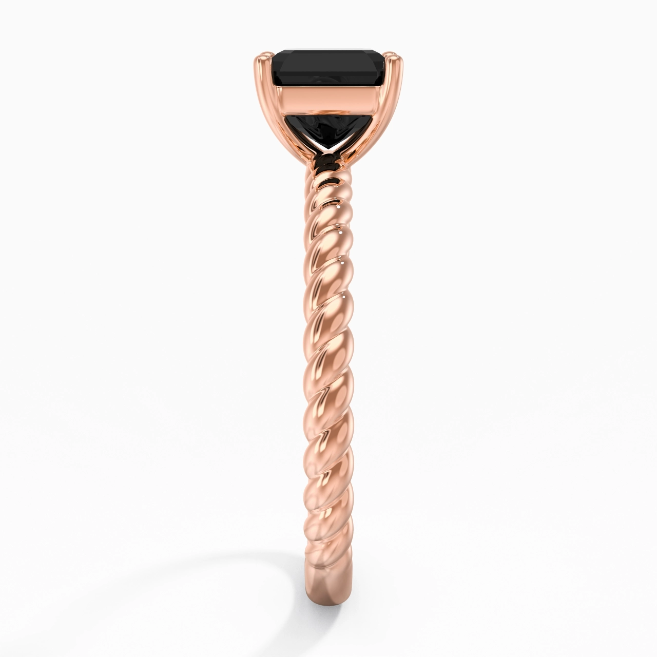 Modern Asscher 1.50ct Cubic Zirconia Engagement Ring