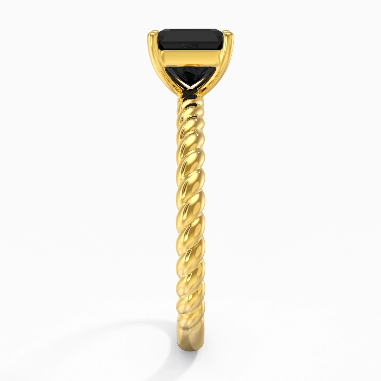 Modern Asscher 1.50ct Cubic Zirconia Engagement Ring