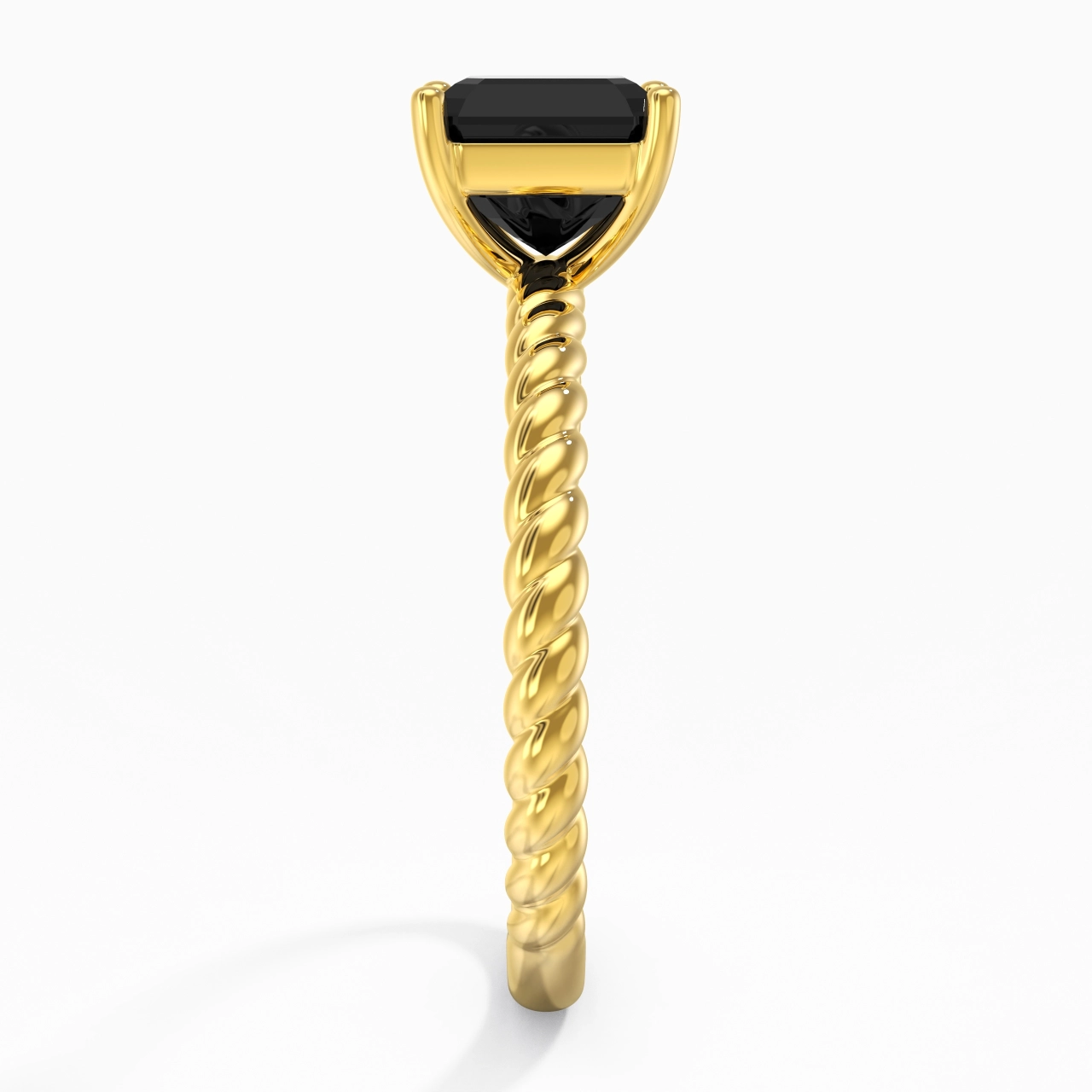 Modern Asscher 2.00ct Cubic Zirconia Engagement Ring