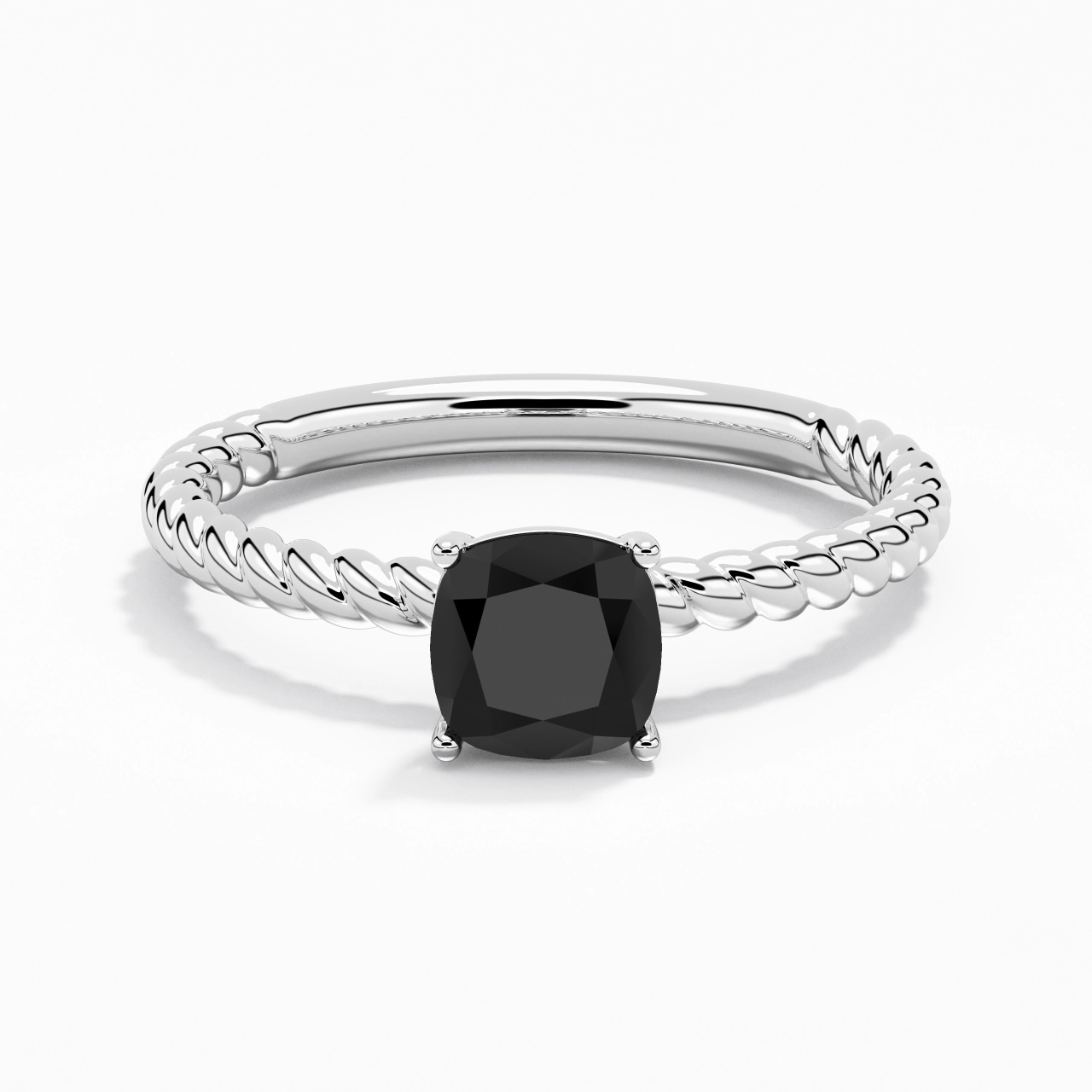 Modern Cushion 1.50ct Cubic Zirconia Engagement Ring