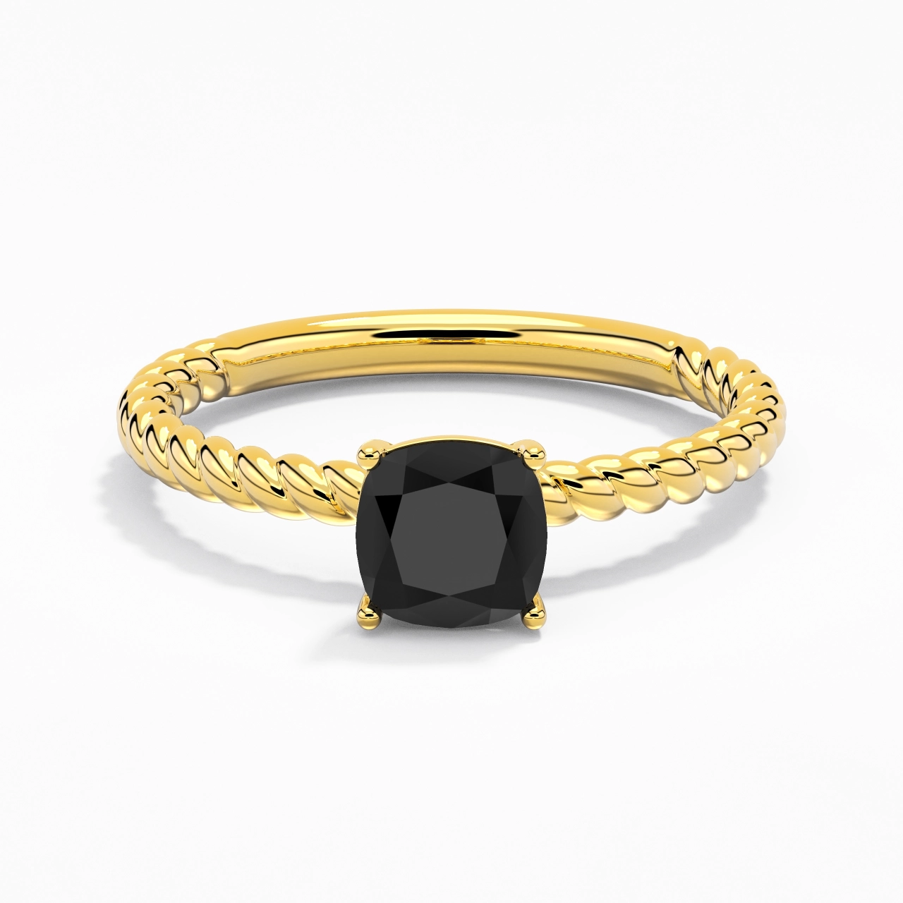Modern Cushion 1.50ct Cubic Zirconia Engagement Ring