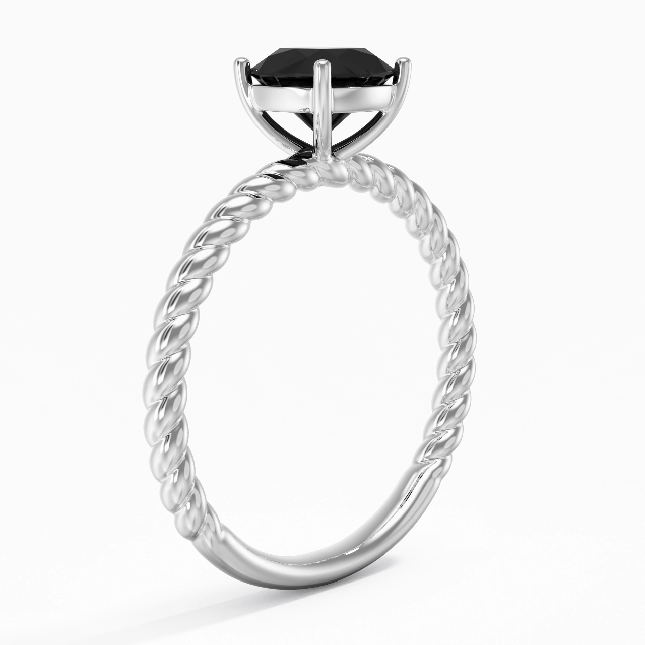 Modern Cushion 1.50ct Cubic Zirconia Engagement Ring