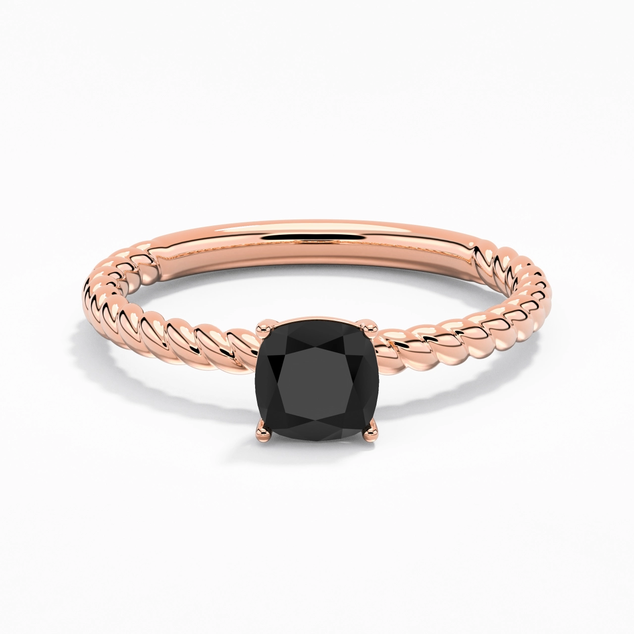 Modern Cushion 1.00ct Cubic Zirconia Engagement Ring