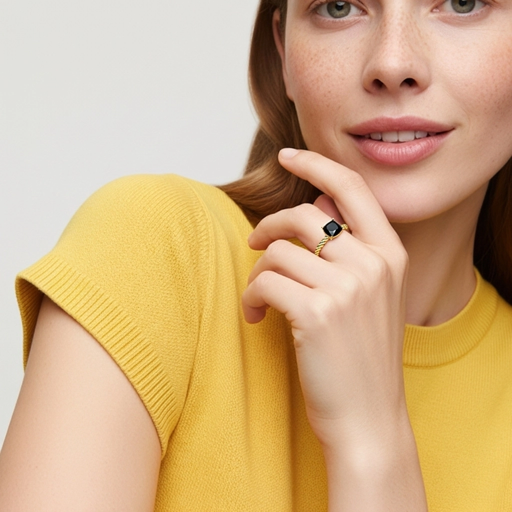 Modern Cushion 1.00ct Cubic Zirconia Engagement Ring